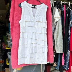 BCBGMaxAzria White Top with Black Label